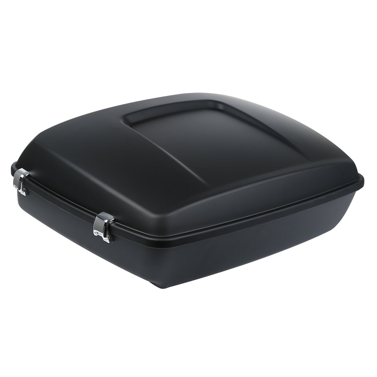 XMT-MOTO Matte Black Chopped Tour Pack Luggage Kit with Backrest Pad & Fitted Lining for Harley Touring (Road King, Road Glide, Street Glide, Electra Glide, Ultra-Classic 2014-2023) - Perfect for Long-Distance Rides & Motorcycle Travel Accessories