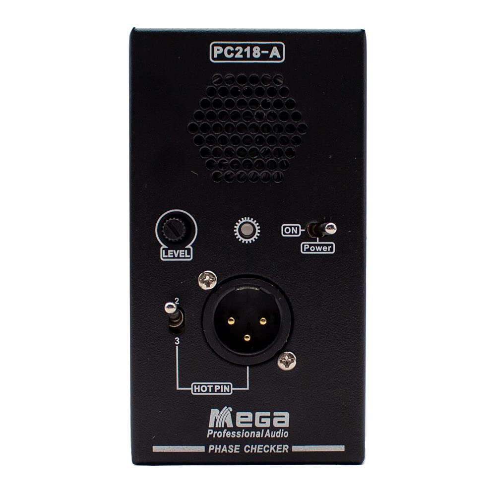 Phase Polarity Checker Detector for Audio Speakers & Microphones - Sound Tester PC218 with Short-Outer Meter Box | Perfect for Studio Setup, Live Sound Checks & Equipment Maintenance