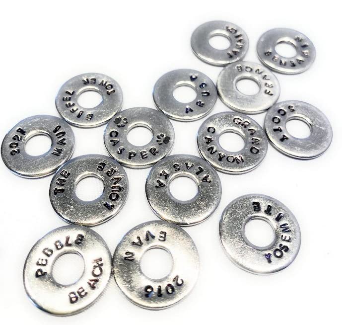 Personalized Travel Tokens - Custom Name Engraved Luggage Tags for Suitcases & Backpacks | Perfect for Vacation, Business Trips & Gifts