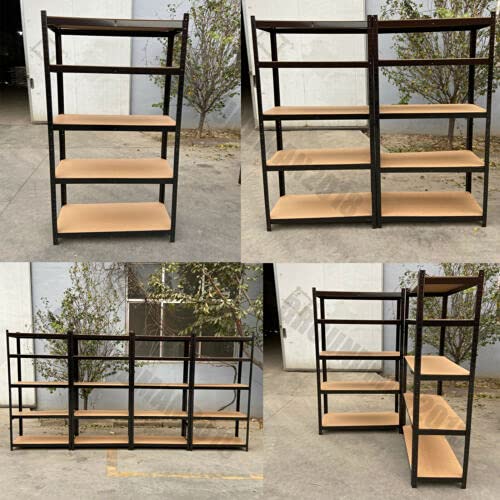 5-Tier Heavy Duty Metal Shelving Unit - 2000LBS Capacity Garage Storage Rack (78