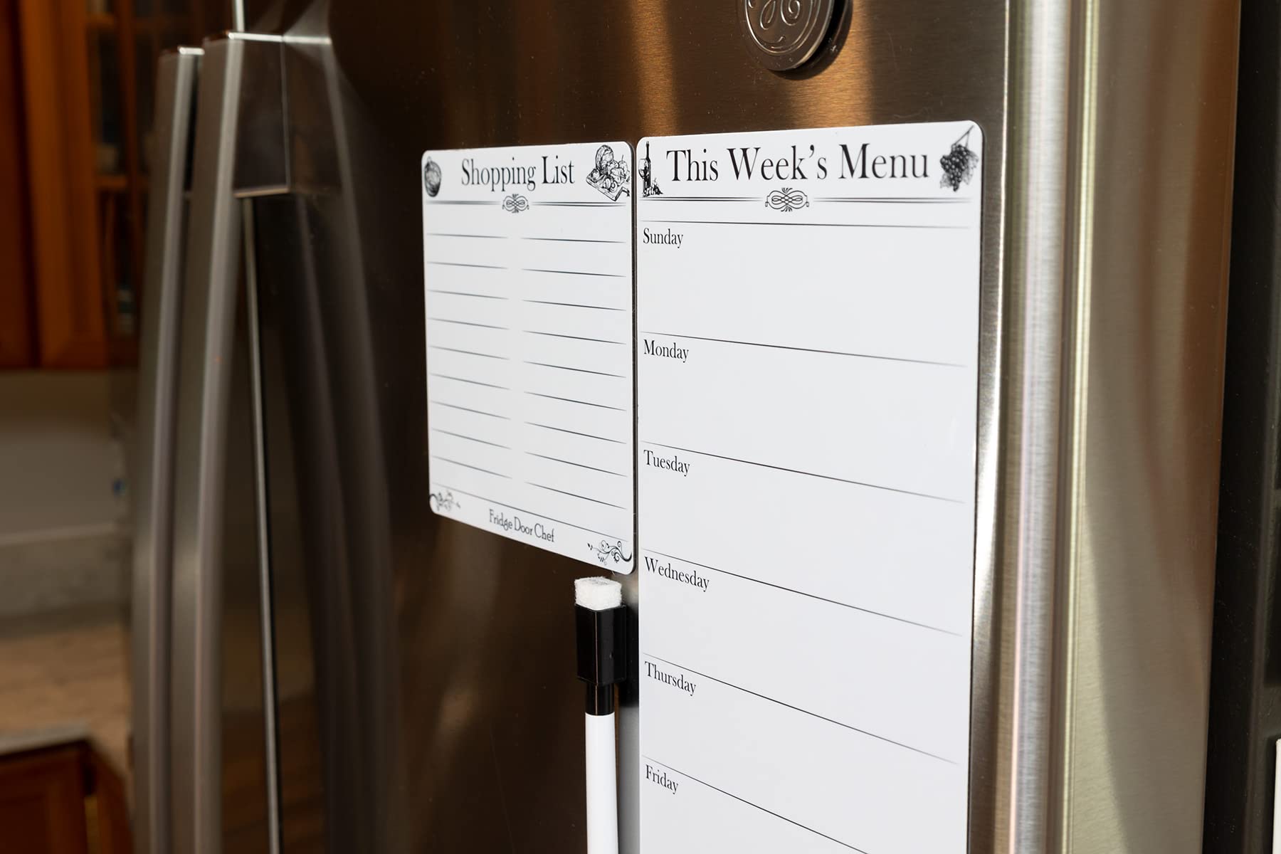 Meal Planning Magnet with Free Shopping List - Organize Weekly Menu & Save Money on Groceries | Perfect for Kitchen Fridge, Meal Prep & Family Budgeting