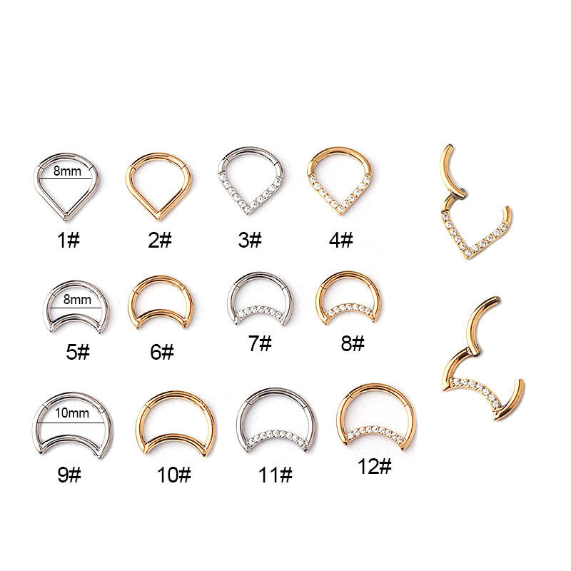 16G Surgical Steel Crescent Moon Minimalist Septum Nose Ring - Dainty Hypoallergenic Body Jewelry for Women & Men | Perfect for Everyday Wear, Parties & Alternative Fashion