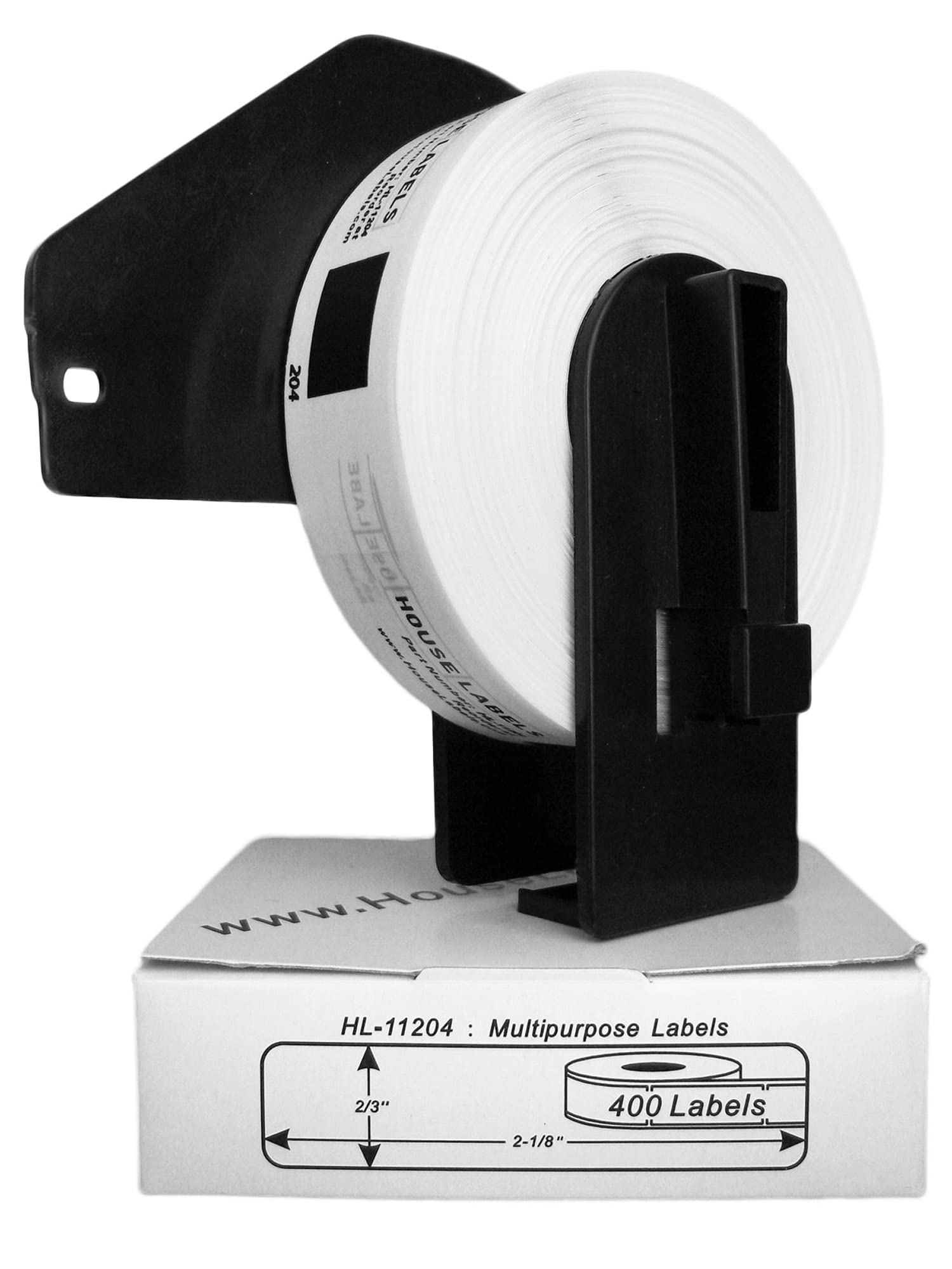 HOUSELABELS Compatible with Brother QL-700 QL-710W QL-720NW DK-1204 Label Printer - 400 Multipurpose Labels (2/3