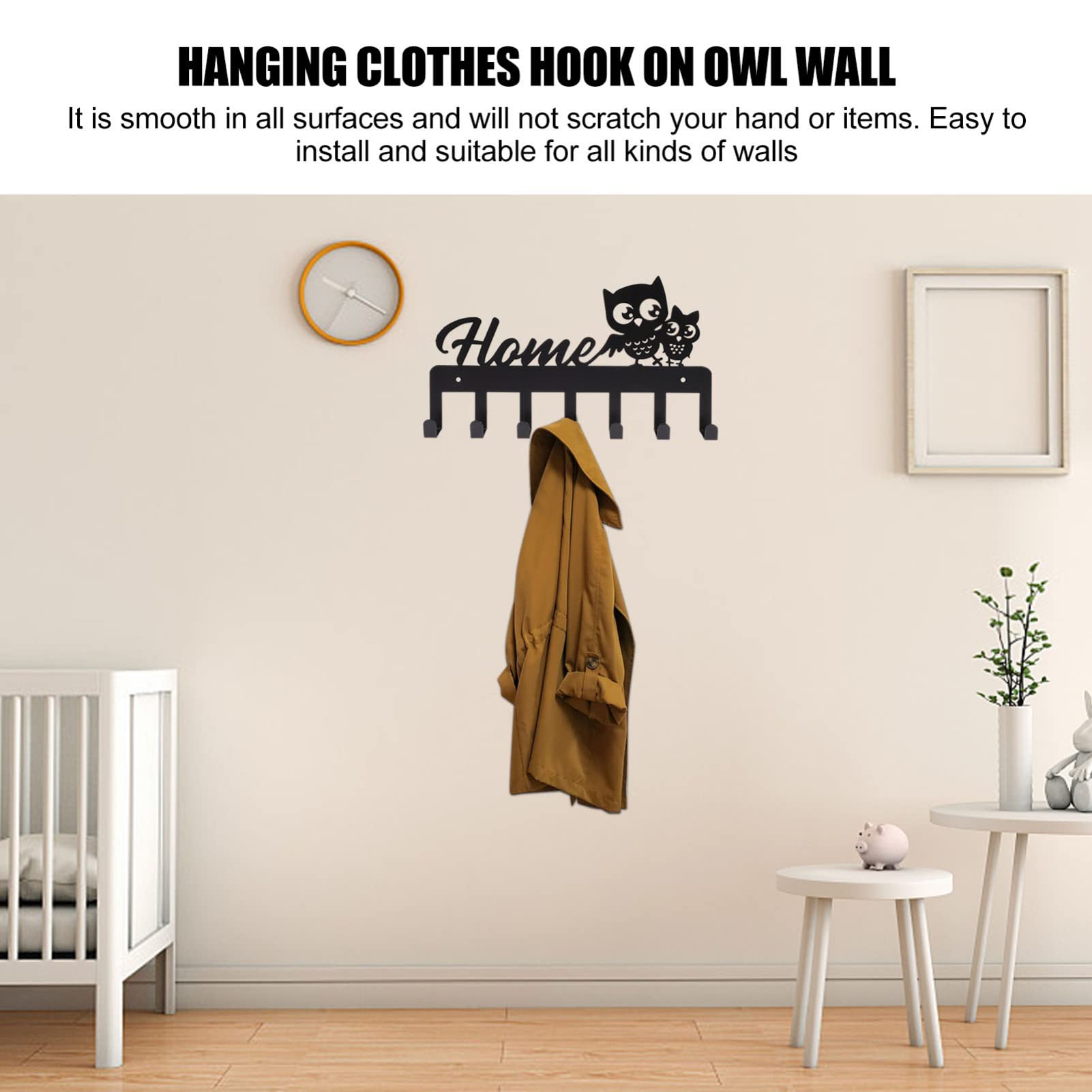 iplusmile Decorative Wall Key Holder Hanger - Sturdy Key Hook for Home, Office & Entryway - Organize Keys, Hats & Bags - Perfect for Wall Mounting in Hallway, Bedroom or Garage