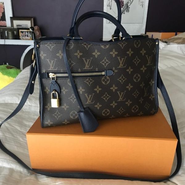 Louis Vuitton Popincourt PM Monogram Marine Handbag - Luxury Designer Shoulder Bag for Women | Perfect for Work, Travel & Everyday Use