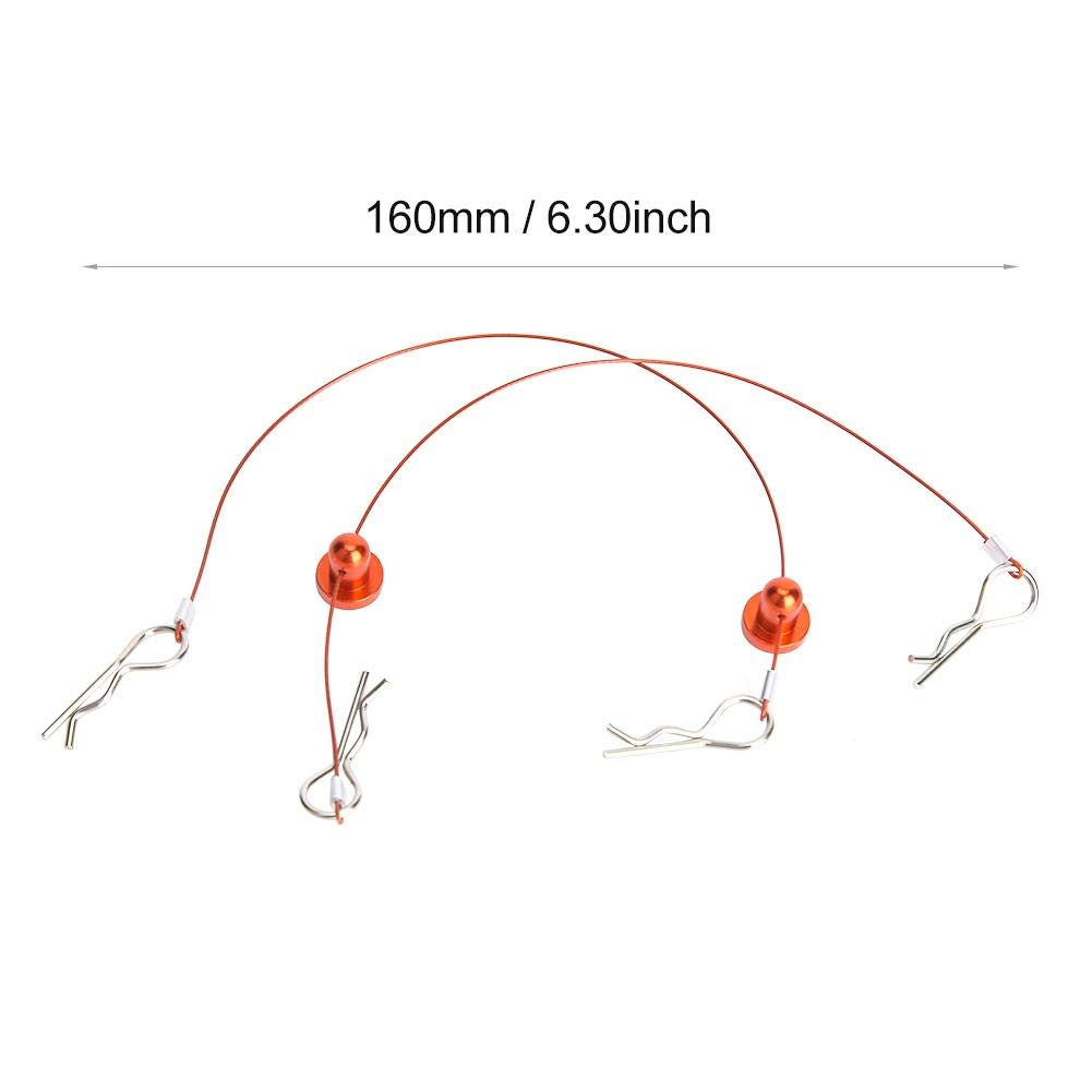 V GEBY 1/10 RC Car Body Shell Clip Pins - Red Automotive Fasteners for RC Vehicle Body Panels | Perfect for Off-Road Racing and RC Car Maintenance
