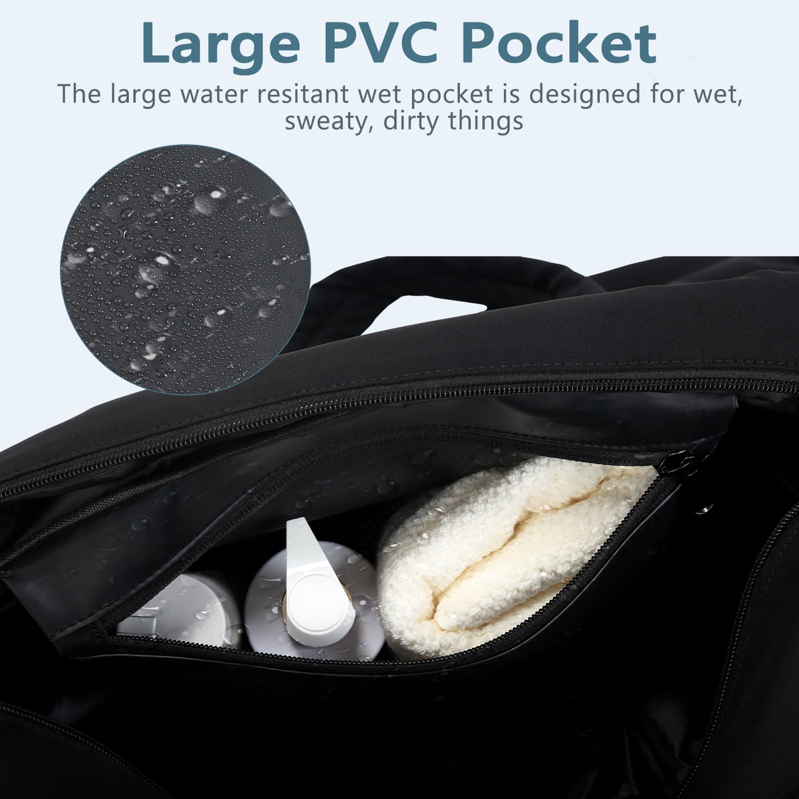 Stylish Weekender Bag for Women - Lightweight Carry On Tote & Small Travel Duffle Bag - Perfect as Overnight Bag, Yoga Bag or Gym Bag - Ideal for Weekend Getaways, Workouts & Travel