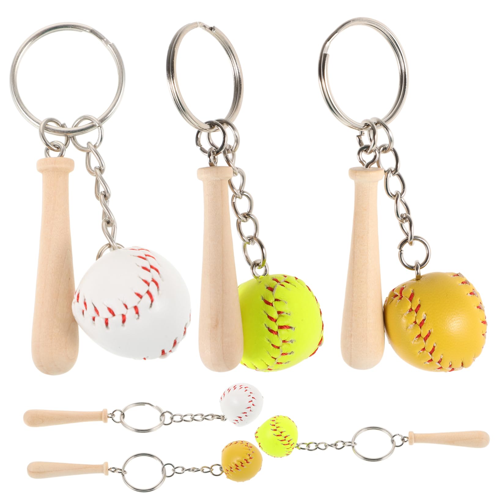 BIUDECO Baseball Keychain - Creative Keyring Bag Hanging Ornament for Baseball Fans - Perfect for Gifts, Backpacks, and Sports Gear Accessories