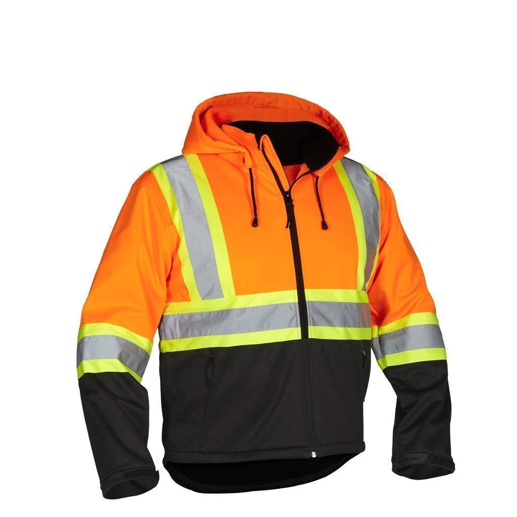 FORCEFIELD Re-Engineered CSA Hi-Vis Safety Softshell Jacket 023 EN148 - High Visibility Workwear for Construction & Outdoor Safety