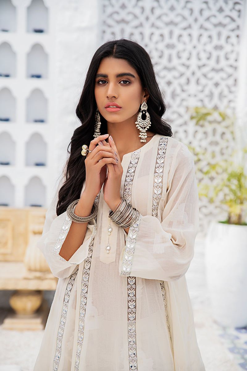 AAB E HAYAT Embroidered Cotton Shirt for Women - Elegant Floral Design, Comfortable Casual Wear for Office, Party & Summer Outfits