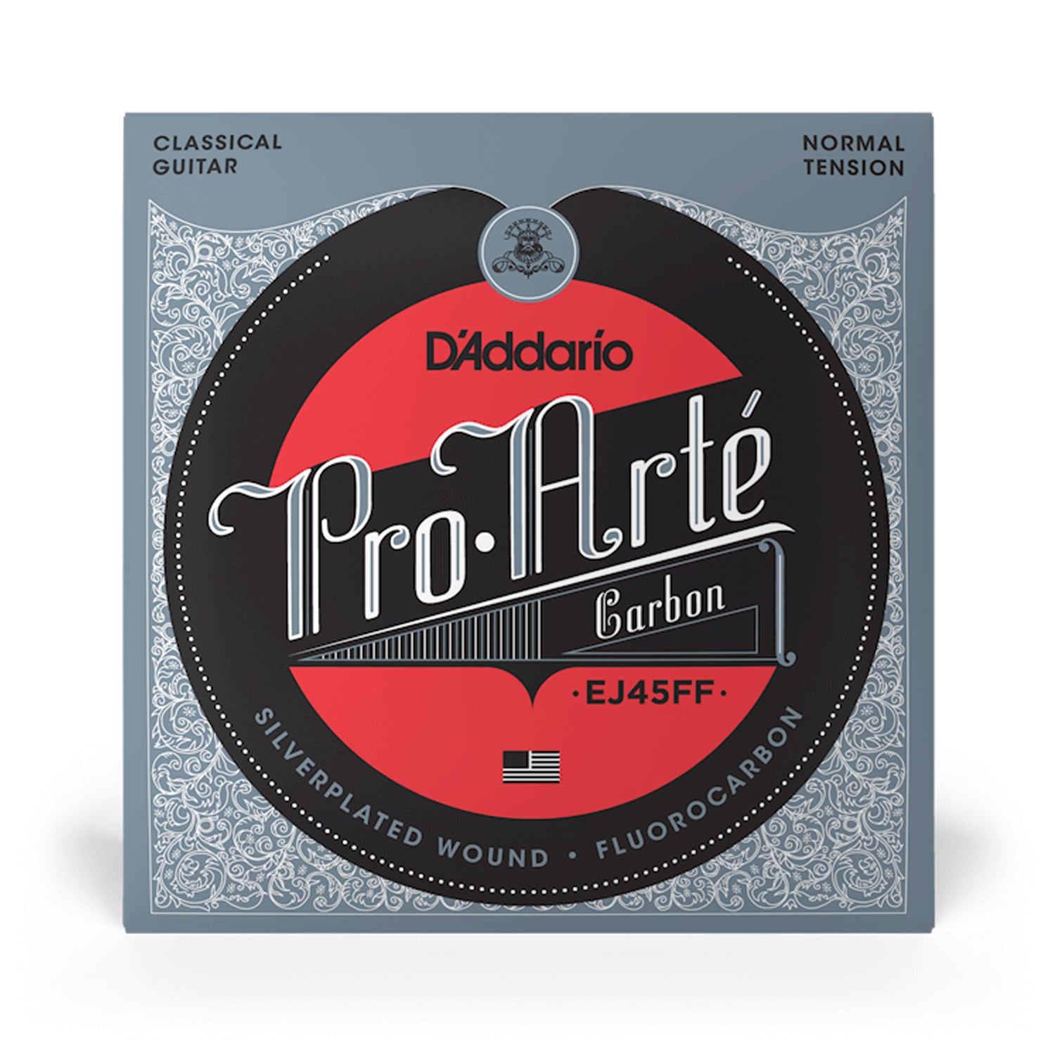 D'Addario Pro Arte Carbon NT Classical Guitar Strings - Full Set for Classical & Flamenco Guitar - High-Quality Nylon & Carbon Blend for Warm, Balanced Tone - Perfect for Performances & Practice