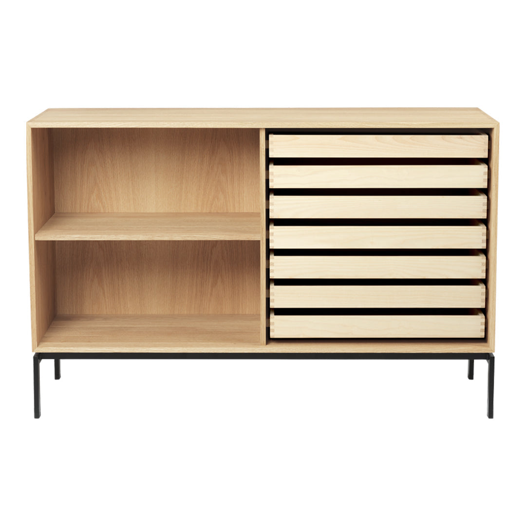 Deep Standing Bookcase with 7 Trays - Modern Wooden Bookshelf for Home Office, Living Room & Bedroom Storage - Perfect for Organizing Books, Files & Decorative Items