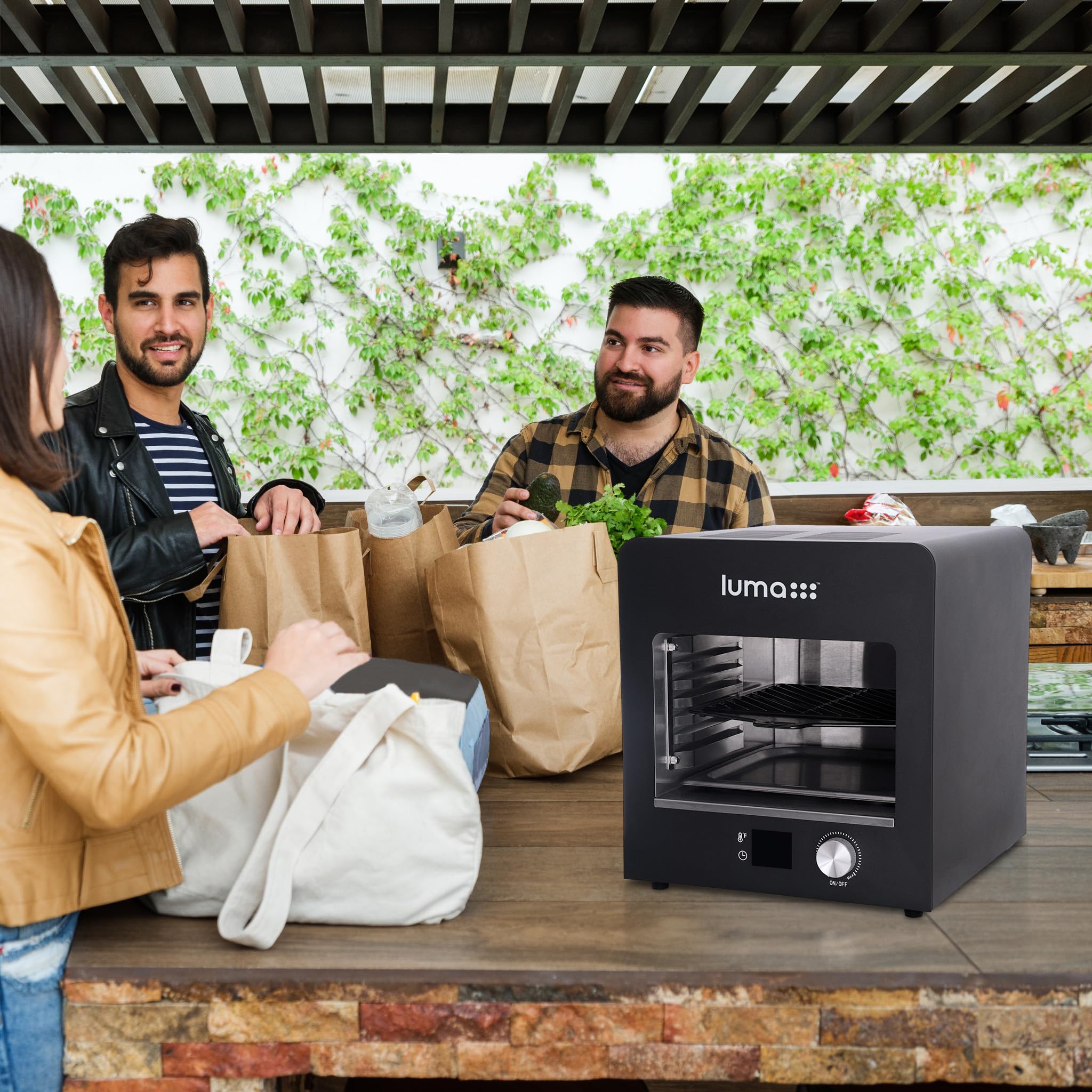 Luma Electric Steak Grill - Smokeless Indoor Countertop Infrared Grill with Griddle, Heats to 1450°F for BBQ, Grilling, Toasting & Broiling - Perfect for Chicken, Beef, Pork & Vegetables - Ideal for Kitchen, Camping & Small Space Cooking