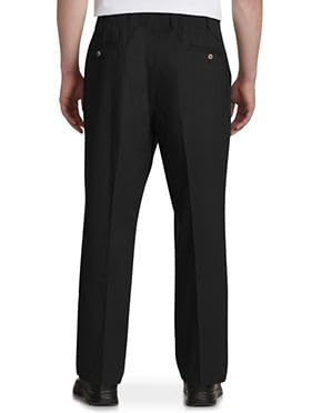 DXL Men's Big & Tall Elastic Waist Pants - Comfortable Stretch Dress Pants for Work & Casual Wear | Harbor Bay Collection