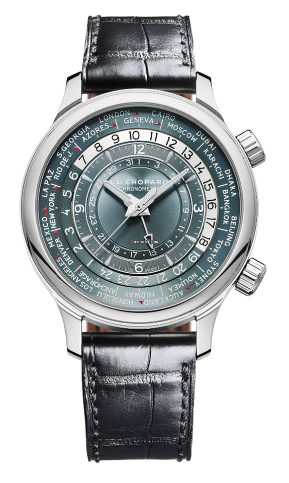 Chopard L.U.C Time Traveler One Platinum Men's Watch - Luxury Swiss Automatic Watch for Business & Formal Occasions