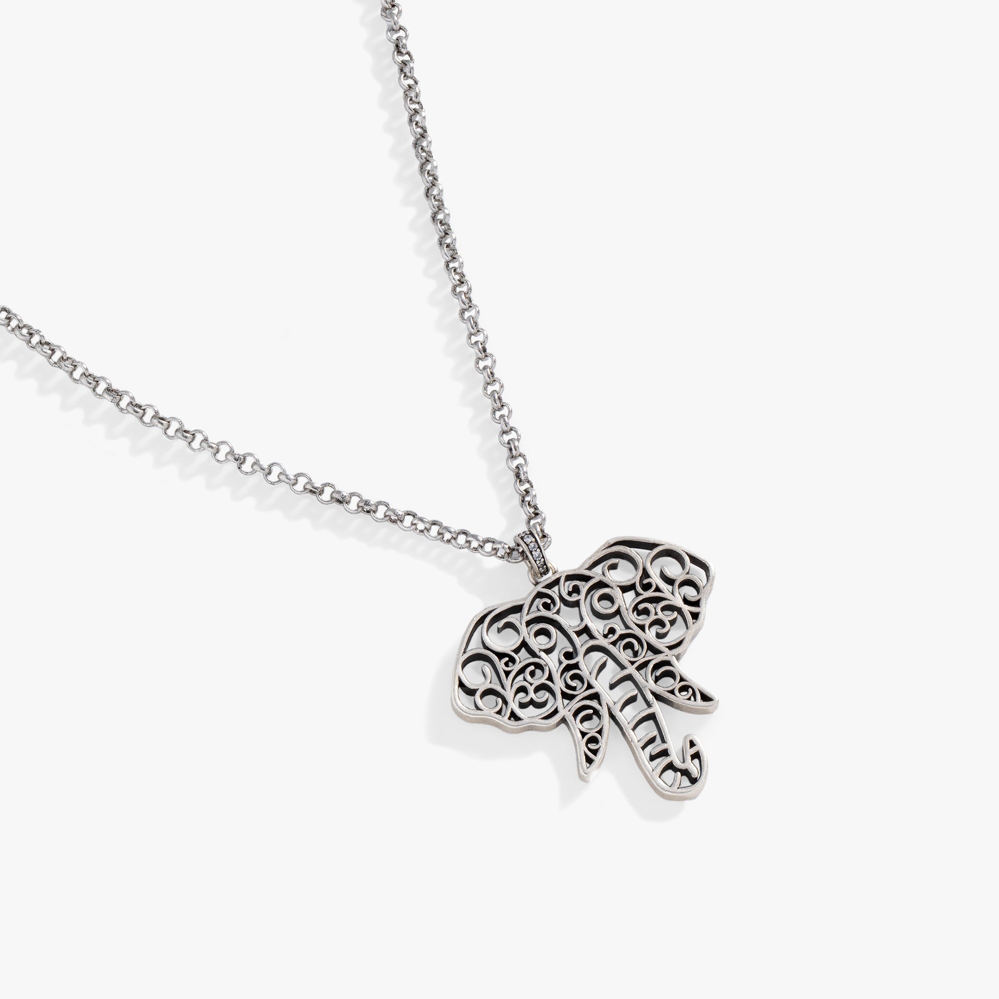 Elegant Filigree Elephant Adjustable Necklace - Perfect for Women's Jewelry, Boho Fashion & Gift Giving