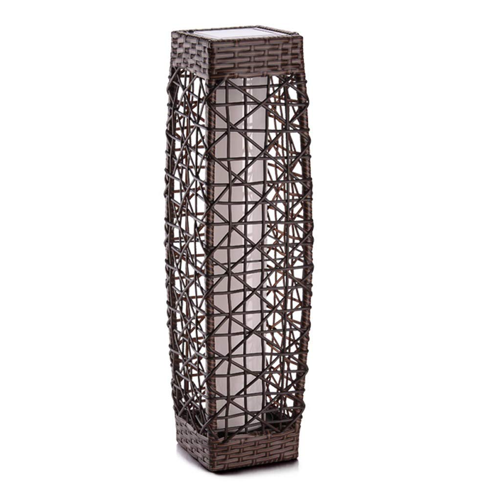 Solar Powered Outdoor Garden Lights - Waterproof PVC Rattan Pathway Lighting for Yard, Patio, Lawn & Walkway | Decorative Landscape Lighting for Garden Decor, Backyard & Pathway Illumination