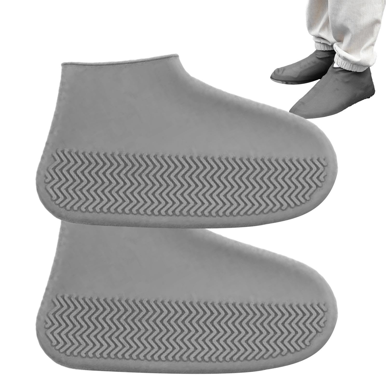Foldable Waterproof Silicone Shoe Covers - Reusable Non-Slip Rubber Rain Boots for Women & Men | Perfect for Rainy Days, Snow Weather, Hiking, and Outdoor Activities