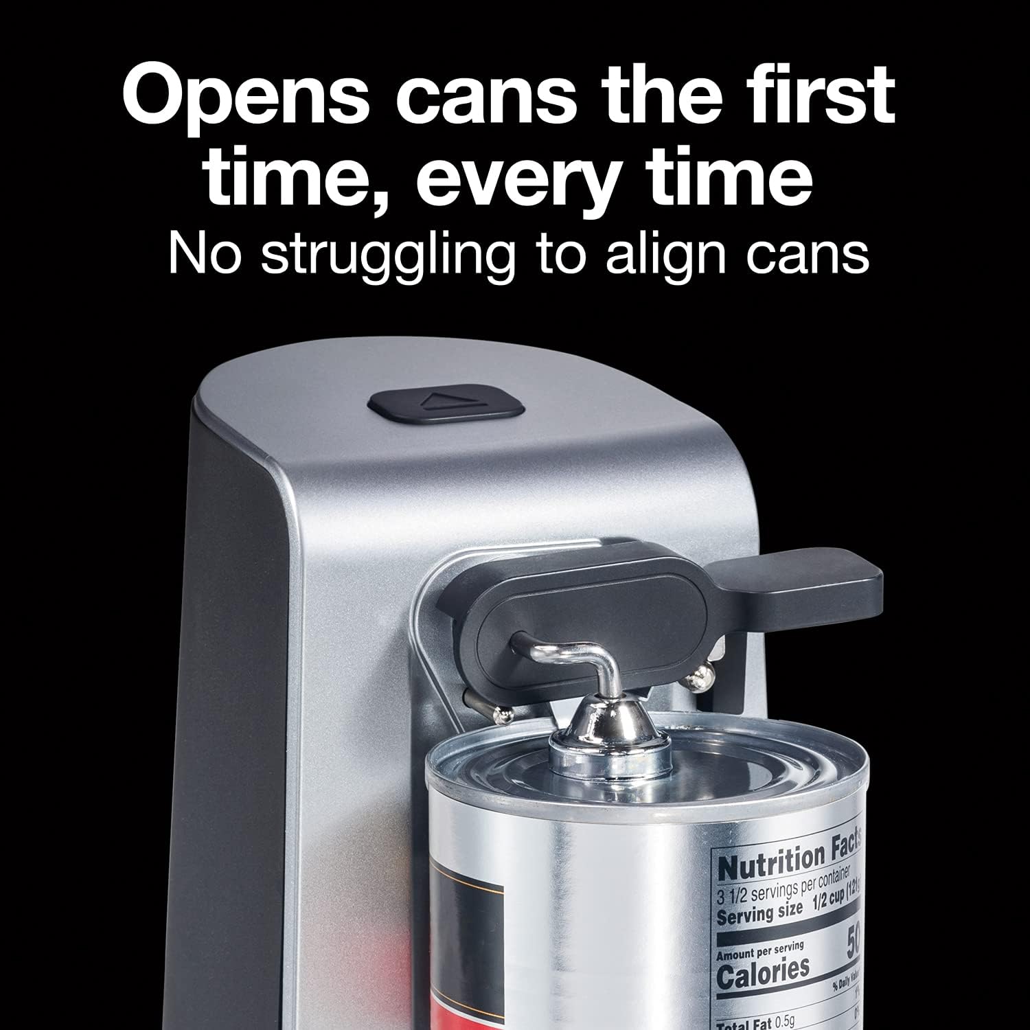 Proctor Silex 75225 Electric Can Opener - Automatic Kitchen Can Opener with Stainless Steel Blade, Easy-Clean Lever & Cord Storage - Extra Tall Design for Large Cans - Perfect for Home, Restaurant & Camping Use