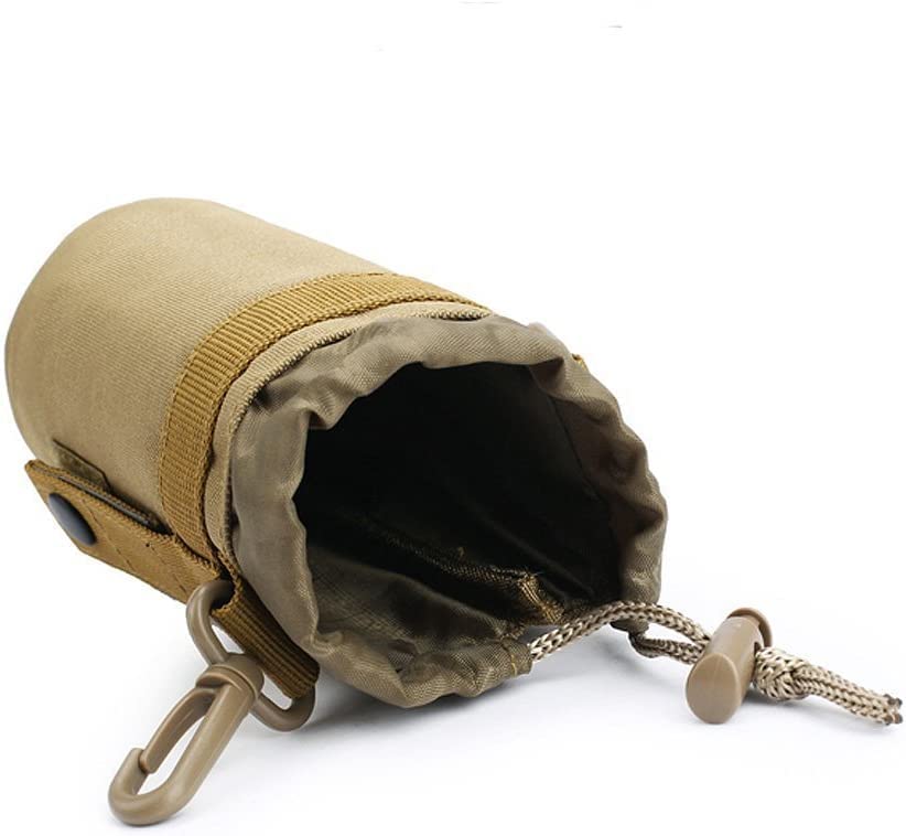 TEGOOL Tactical Water Bottle Sleeve Bag - Army Green Holder Pouch for Outdoor Hiking, Camping, and Military Use