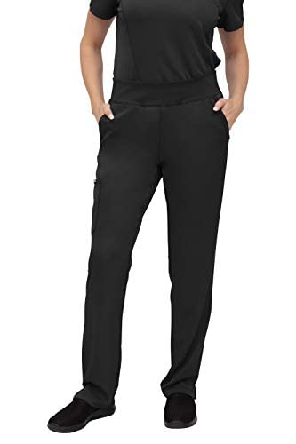 SOULFUL SCRUBS for Women - 5 Pocket Yoga Waistband Scrub Pants | Midrise Fit 3501 Camila | Comfortable Medical Uniform for Nurses & Healthcare Workers | Perfect for Hospital Shifts & Clinical Work