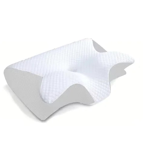 Orthopedic Memory Foam Pillow for Neck Pain Relief - Ergonomic Cervical Support Pillow with Cooling Gel - Perfect for Side, Back & Stomach Sleepers - Ideal for Home, Travel & Office Use