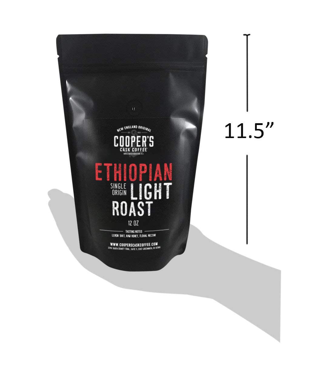 Ethiopian Light Roast Ground Coffee - Single Origin, Bold & Aromatic for Home Brewing