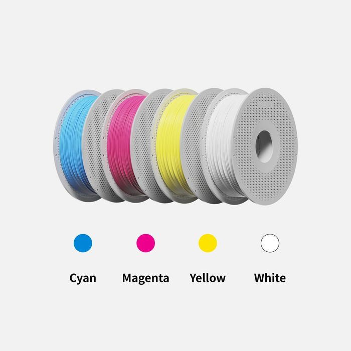 Bambu Lab PLA CMYK 3D Printer Filament Bundle - High-Quality Lithophane Printing for Personalized Gifts, Home Decor & Photo Displays