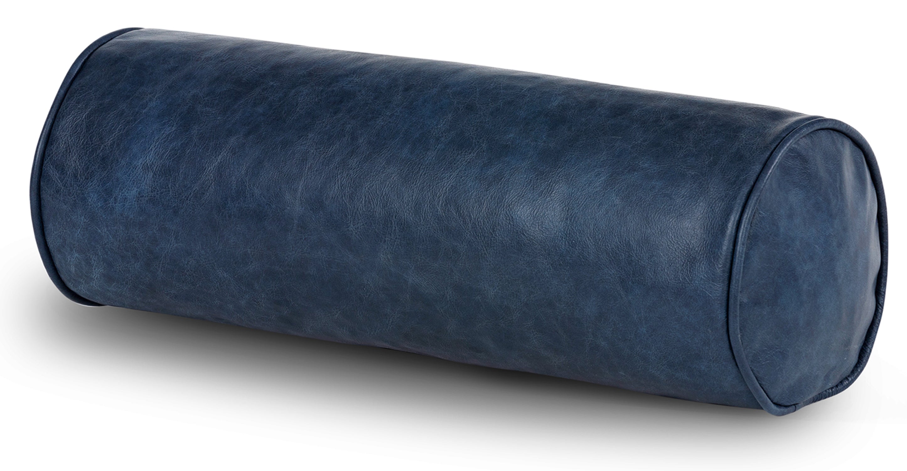 Premium Napa Leather Bolster Pillow Set - Luxury Sofa Cushions for Living Room, Bedroom & Office Decor (Set of 2) - Perfect for Home Styling, Reading Nook & Relaxation