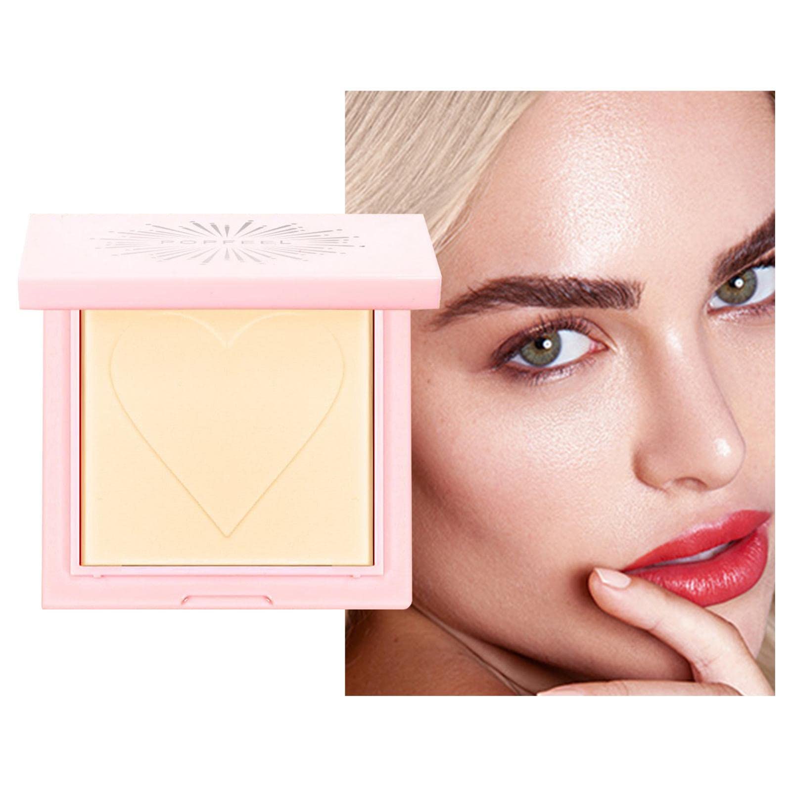 Oil-Control Setting Powder - Waterproof Pressed Face Makeup for Full Coverage & Poreless Finish | Daily Wear & Touch-Ups
