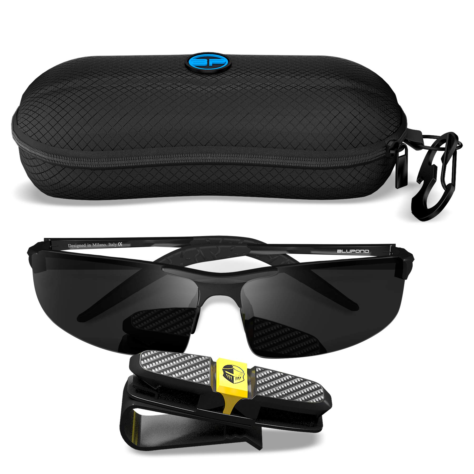 BLUPOND Polarized Sports Sunglasses for Men & Women - UV400 Protection, Anti-Glare, Unisex, Lightweight & Durable for Running, Cycling, Fishing & Outdoor Activities