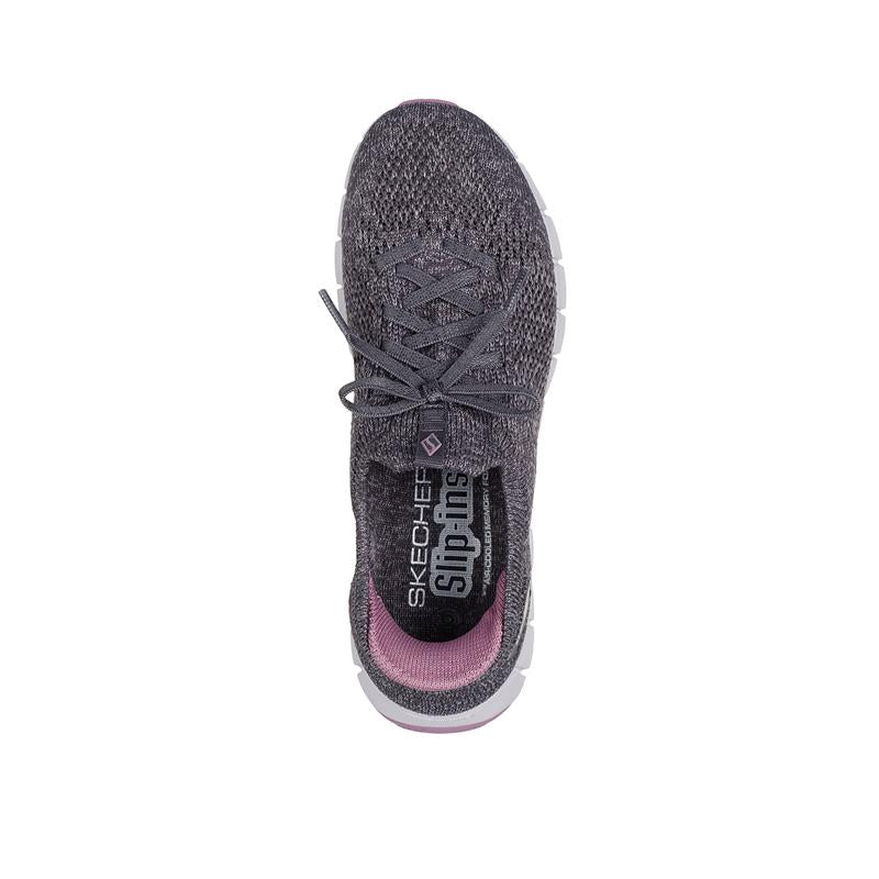 SLIP INS: FLEX STEP 104700/CHAR - Comfortable Slip-On Shoes for Men & Women - Perfect for Walking, Running, and Everyday Wear