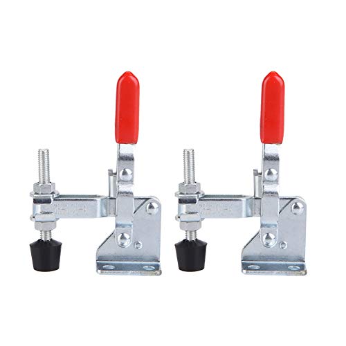Vertical Clamp & Hand Toggle Clamp - Anti-Slip, Durable Iron + Galvanized Steel for Secure Metal Sheet & Circuit Board Holding | Perfect for Woodworking, Metal Fabrication & DIY Projects