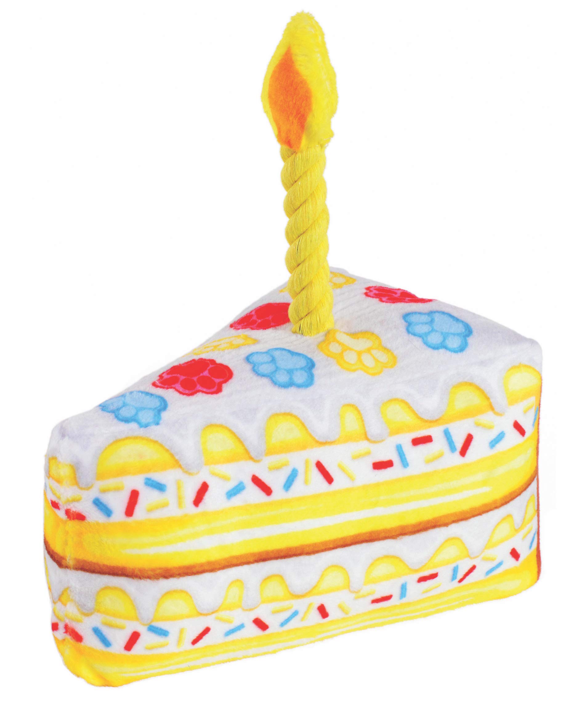 Rubie's Birthday Cake Plush Dog Toy - Fun & Interactive Gift for Dogs, Perfect for Birthday Parties & Playtime