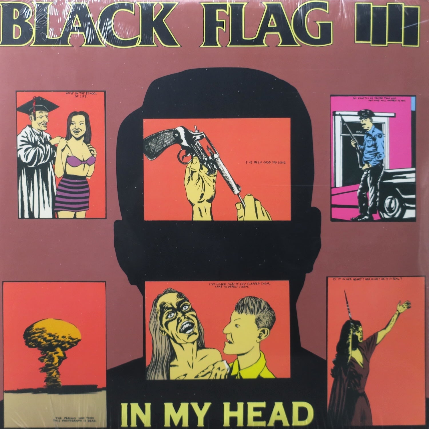 BLACK FLAG 'In My Head' Vinyl LP Record - SST 1985 Hardcore Punk Music Album - Perfect for Punk Collectors & Vinyl Enthusiasts