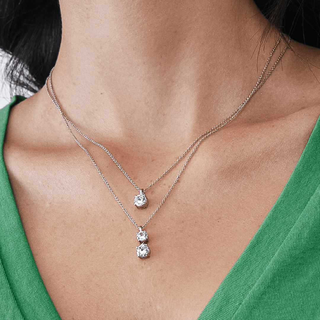 16K/18K Gold Diamond Pendant Necklace for Women - Elegant Jewelry Gift for Anniversary, Birthday & Special Occasions
