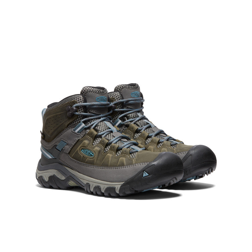 Women's KEEN Targhee III Waterproof Hiking Boots - Magnet/Atlantic Blue | Mid-Cut Ankle Support for Outdoor Adventures & Trail Walking