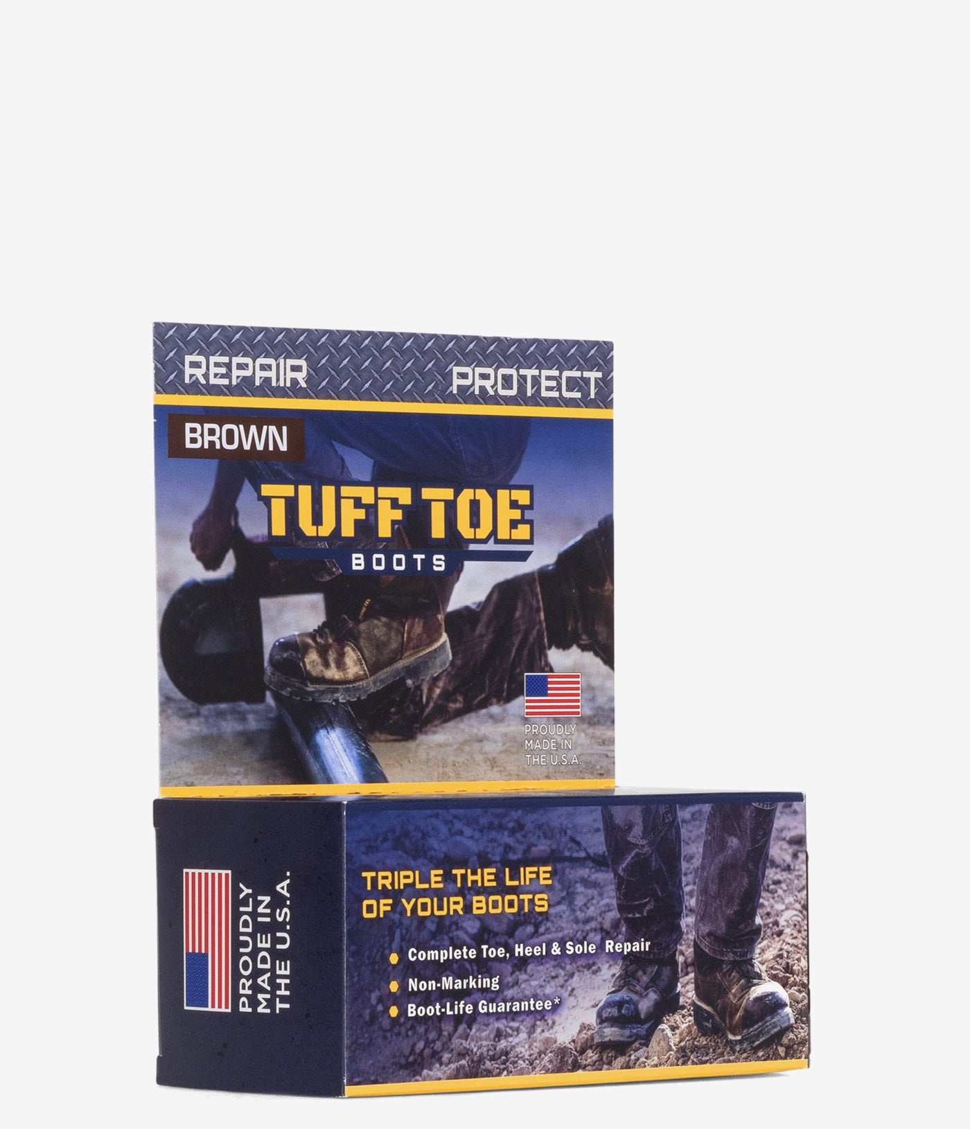 Tuff Toe Original Formula - Heavy Duty Work Boot Toe Protection & Repair Kit for Construction, Hiking & Outdoor Work - Durable Shoe Guard for Safety & Longevity