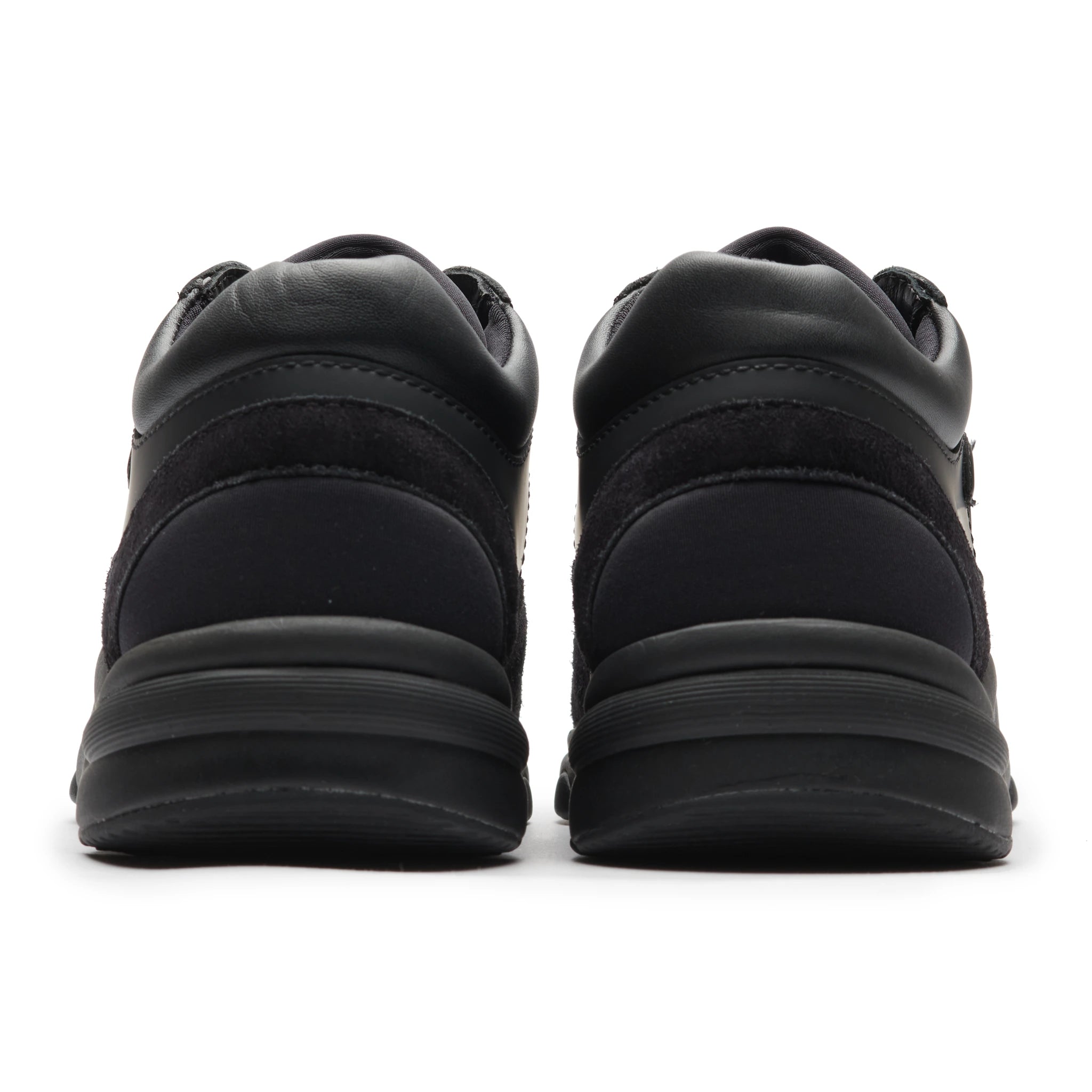 Chanel CC Logo Suede Triple Black Sneakers - Authentic Pre-Owned Luxury Shoes for Women | Perfect for Casual Outfits, Street Style & Fashion Events