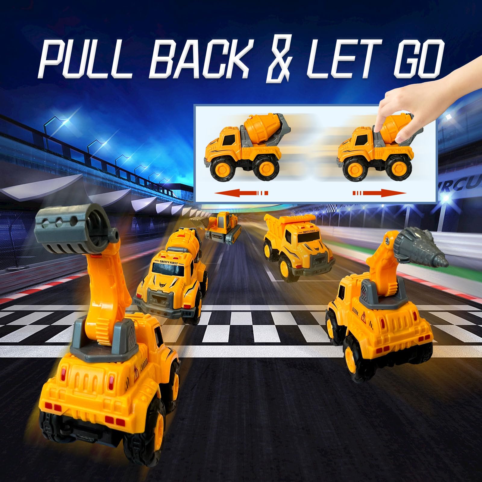 OTONOPI 5-in-1 Transforming Robot Toys - Alloy Construction Trucks Convert to Giant Robot Action Figure Set for Kids Ages 3-12 | STEM Educational Toy for Boys & Girls | Perfect for Playtime, Birthday Gifts & Collectible Display