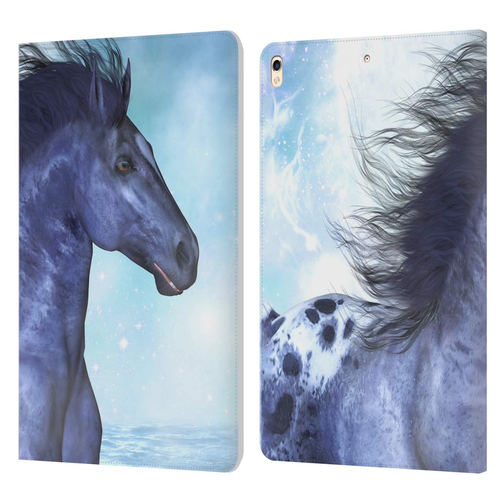 Simone Gatterwe Wild Horses Leather Book Wallet Case for Apple iPad Pro 10.5 (2017) | Head Case Designs Official | Perfect for Work, Travel & Daily Use