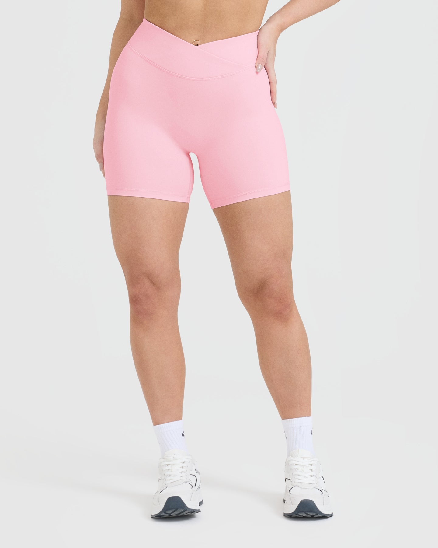 Unified Wrap Shorts 6 | Petal Pink Women's Athletic Shorts for Yoga, Running & Lounge Wear