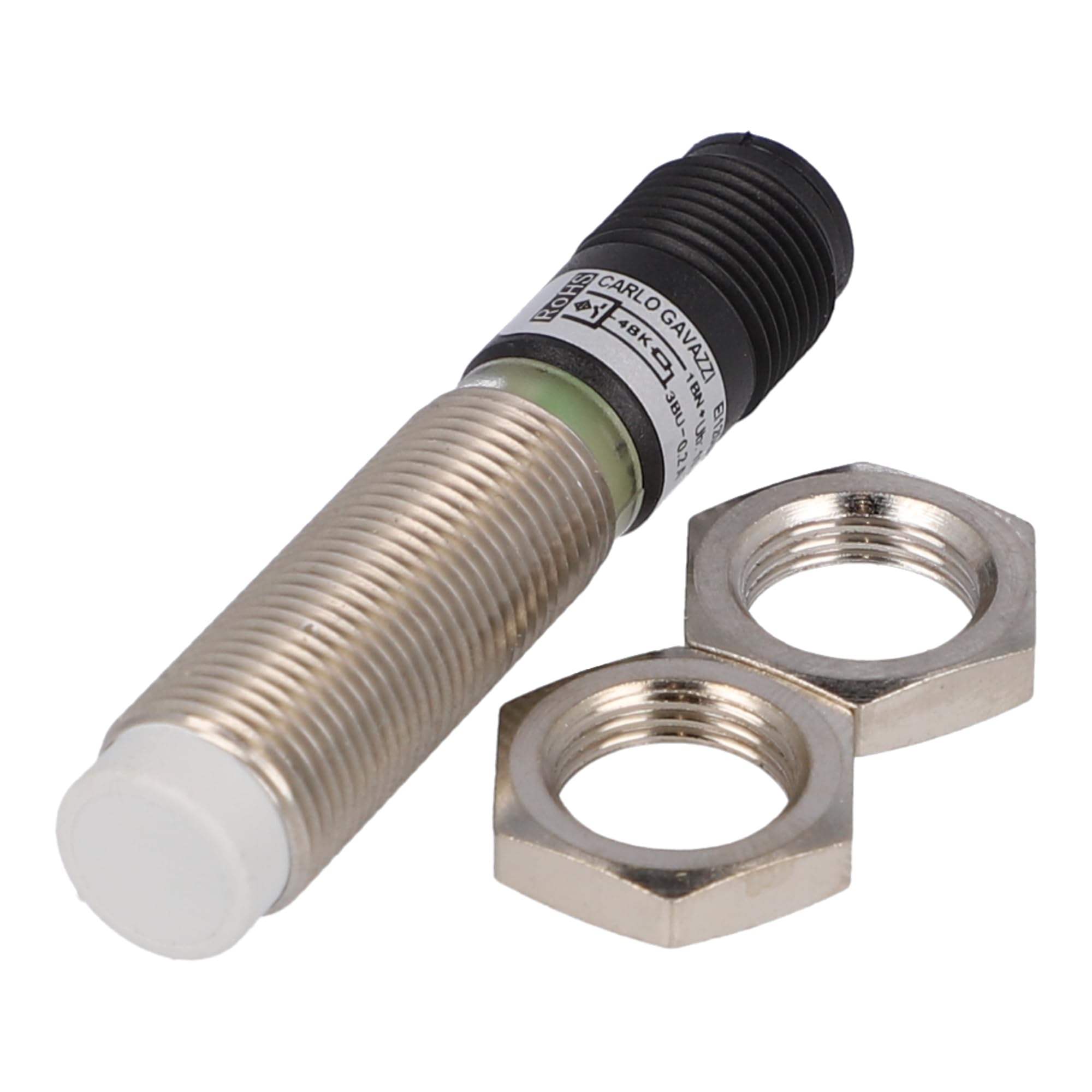 CARLO GAVAZZI EI1204PPOSS-1 M12 Inductive Proximity Sensor Switch PNP Normally Open (NO) Plug - Ideal for Industrial Automation, CNC Machines, and Robotics