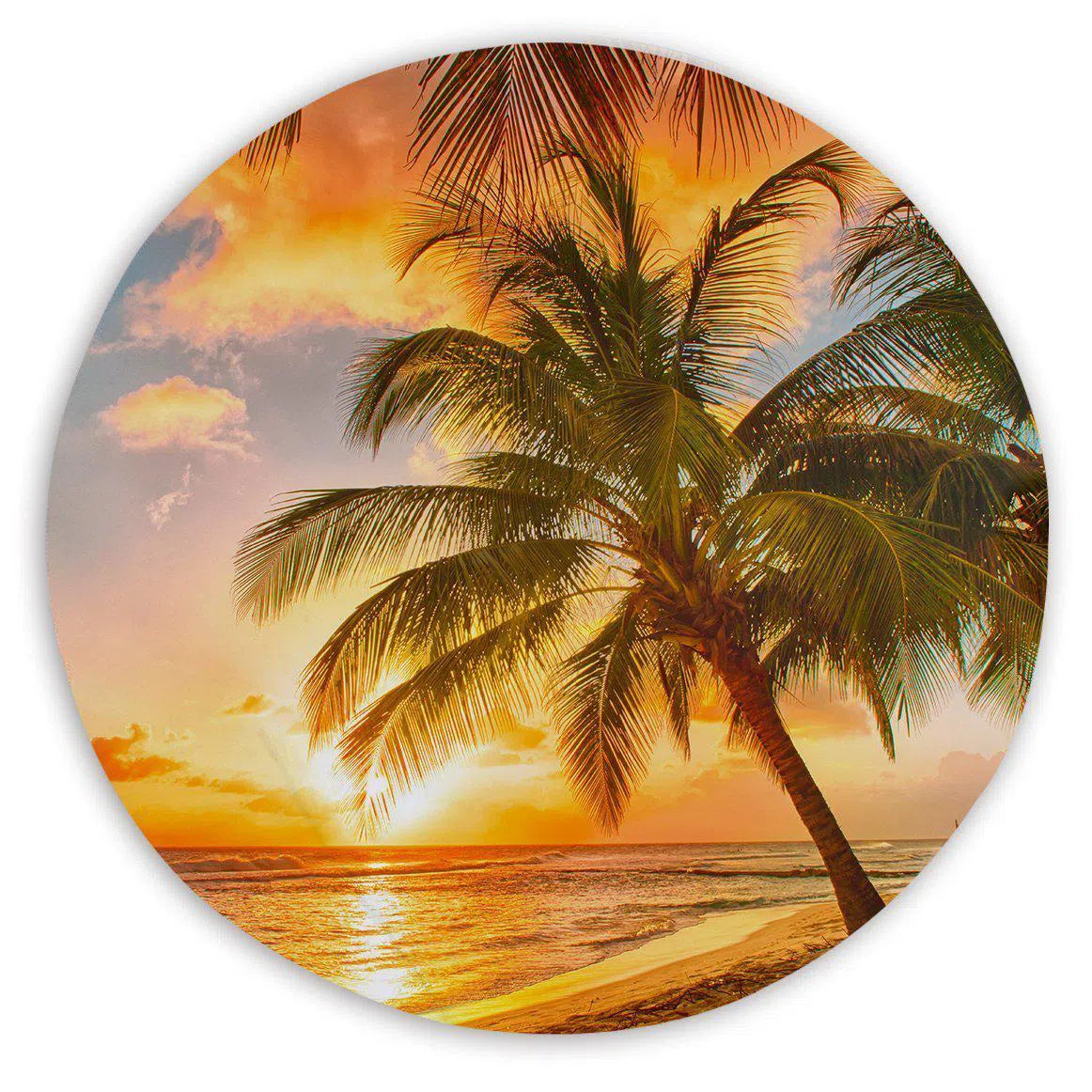 Barbados Round Sand Free Beach Towel - Quick Dry, Lightweight & Super Absorbent for Pool, Beach & Travel - Perfect for Sunbathing, Swimming & Outdoor Activities