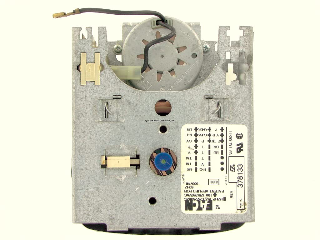 CoreCentric Remanufactured Washing Machine Timer Replacement for Whirlpool 378133 / WP378133 - Compatible with Top Load Washers, Perfect for DIY Repair & Appliance Maintenance
