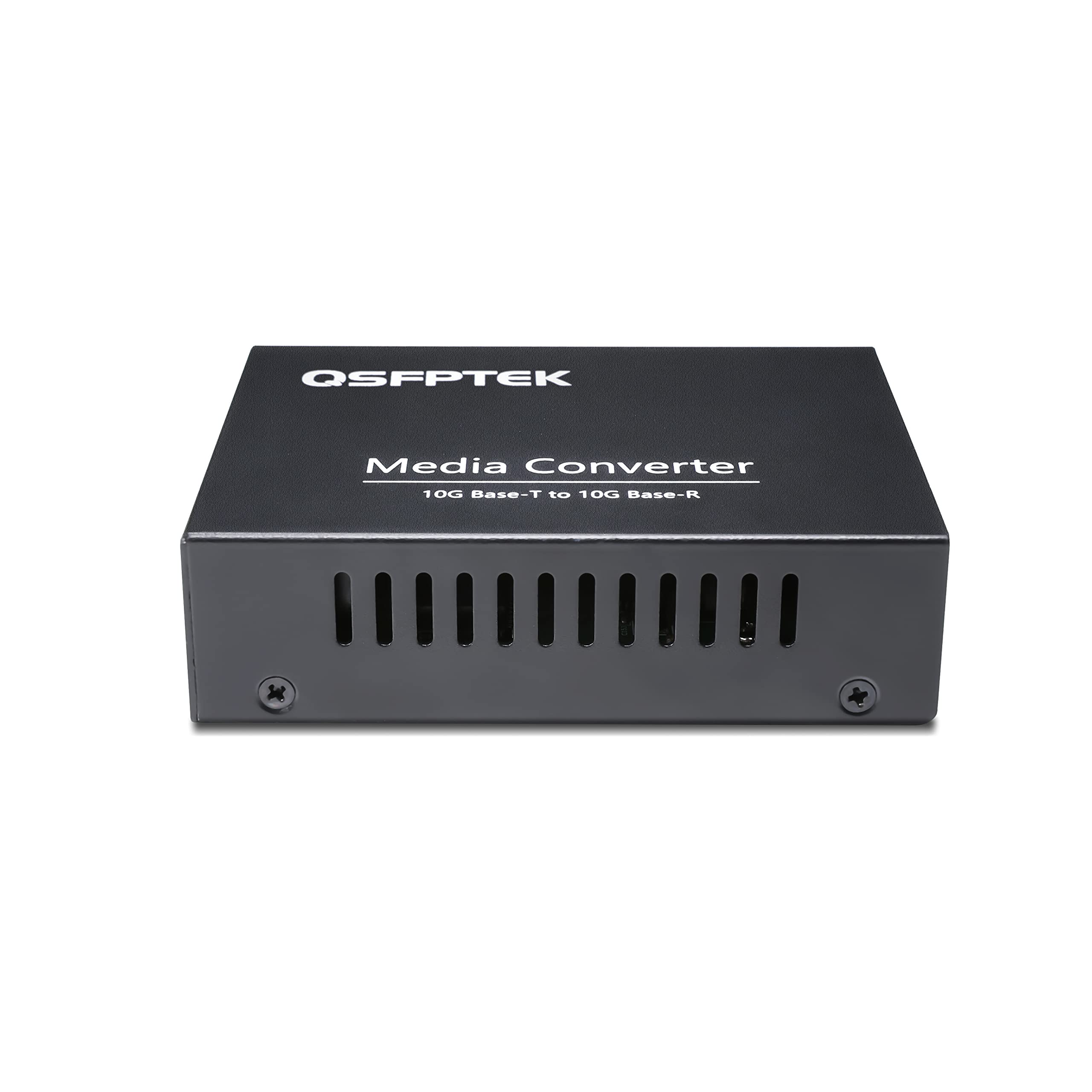 10G Media Converter | 10Gigabit Fiber to Copper Ethernet Converter | Unmanaged 10GBase-T RJ45 to 10GBase-X SFP+ | Supports 100M/1G/2.5G/5G/10G Speeds | Ideal for Data Centers, Enterprise Networks & High-Speed Internet Connections (2-Pack)