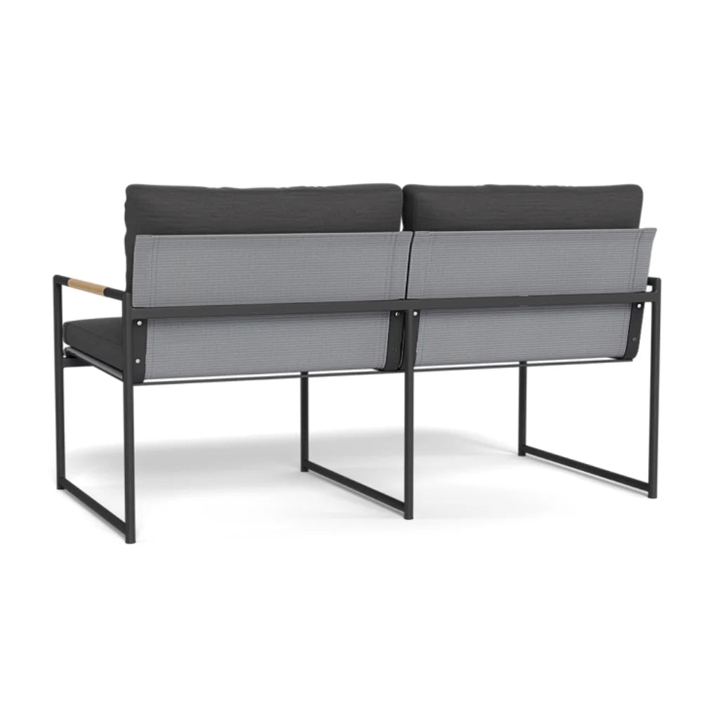 Premium Breeze Aluminum Outdoor 2-Seat Sofa Set - Patio Furniture for Garden, Poolside & Backyard Relaxation