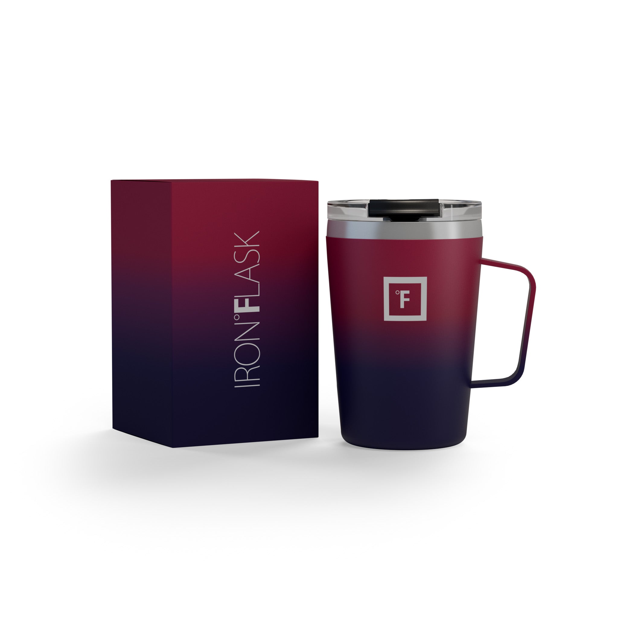 12 Oz Non-Slip Grip Coffee Mug - Insulated Travel Mug for Hot & Cold Drinks - Perfect for Office, Commute, Camping & Outdoor Activities