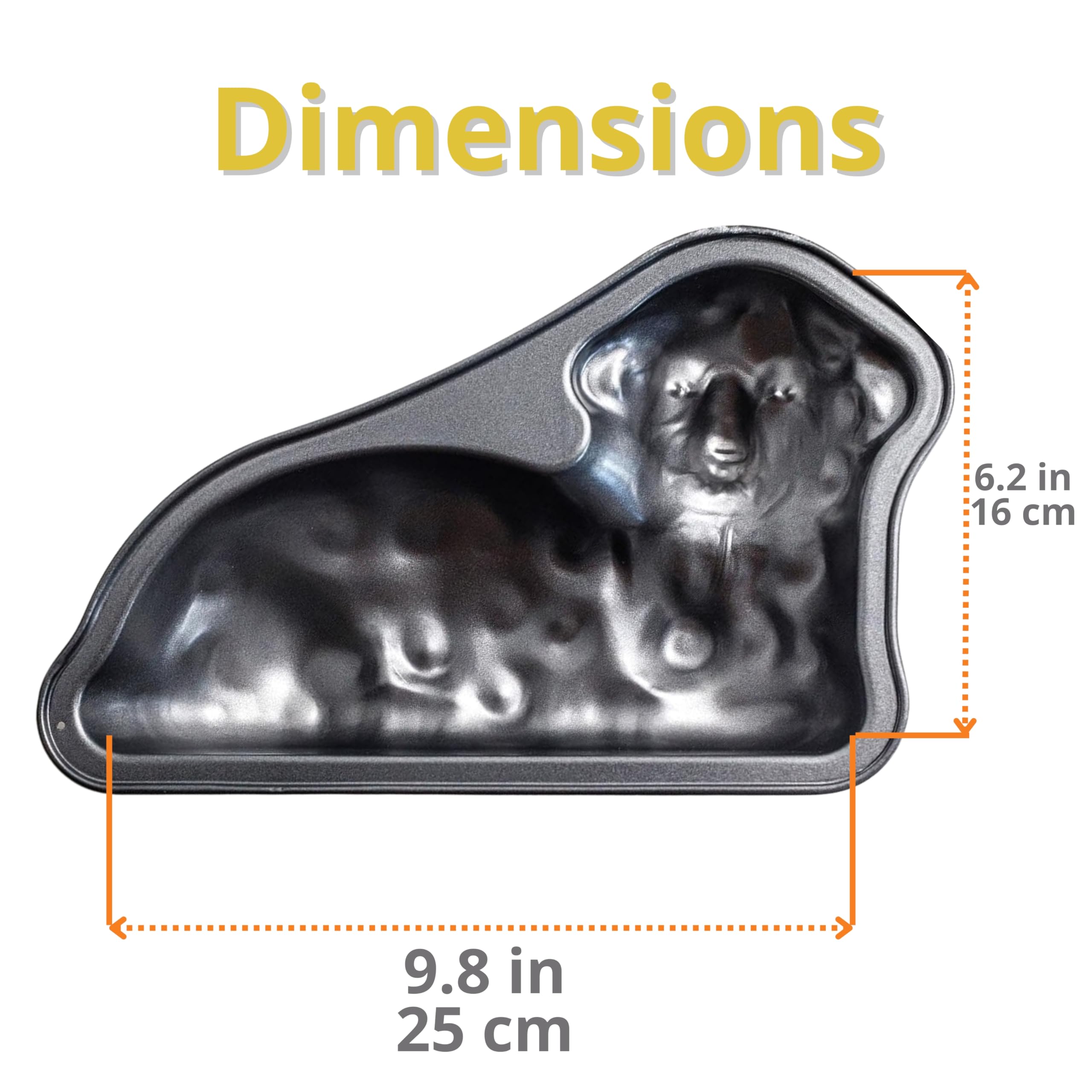 3D Easter Lamb Cake Mold - One Side 9.8