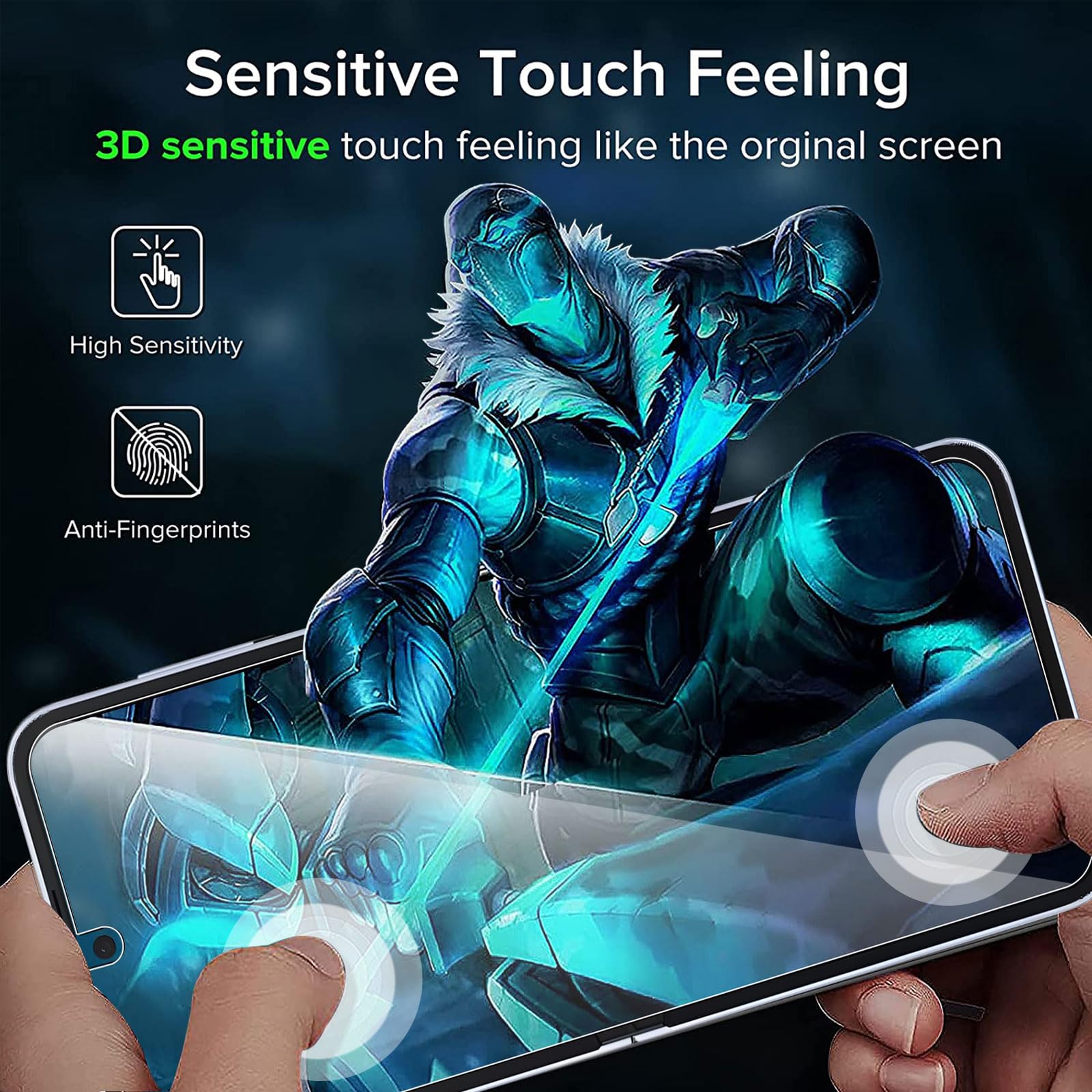 Samsung Galaxy Z Flip 6 Screen Protector [2+2+2 Pack] - Front & Back Tempered Glass + Camera Lens Protector with Installation Tool | 9H HD Scratch-Resistant TPU Film | Perfect for Daily Use, Travel & Outdoor Protection